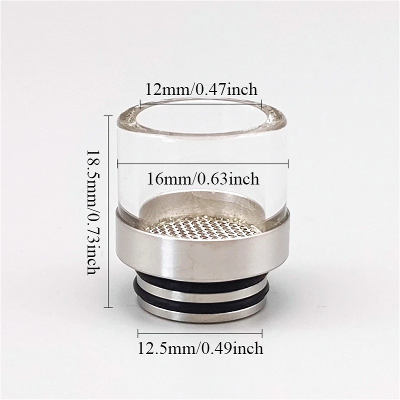 1 قطعة 810 فوهة بالتنقيط مع شاشة مرشح زجاجية من الفولاذ المقاوم للصدأ وصلة قش #3