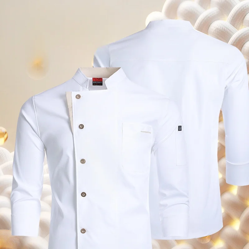 Veste de Chef professionnelle, uniforme de cuisine, vêtements de cuisine d'automne/hiver, restauration, Restaurant, hôtel, chemise de cuisine, vêtements de travail de serveur
