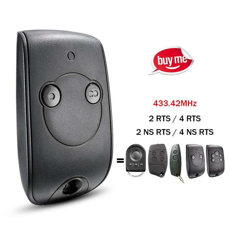Per SOMFY Keytis NS 2 4 RTS 433.42MHz Garage/Cancello Telecomando SOMFY Keygo 2RTS / 4RTS / NS 2 RTS / NS 4 RTS 433.42MHz