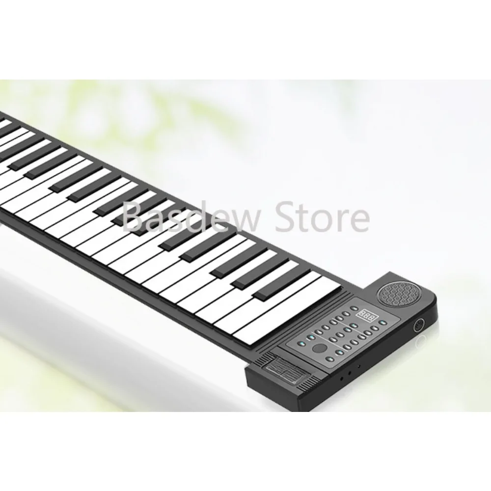 61 Key Hand Roll Piano Silicone Folding Multifunctional Pn61s Hand Roll Electronic Keyboard