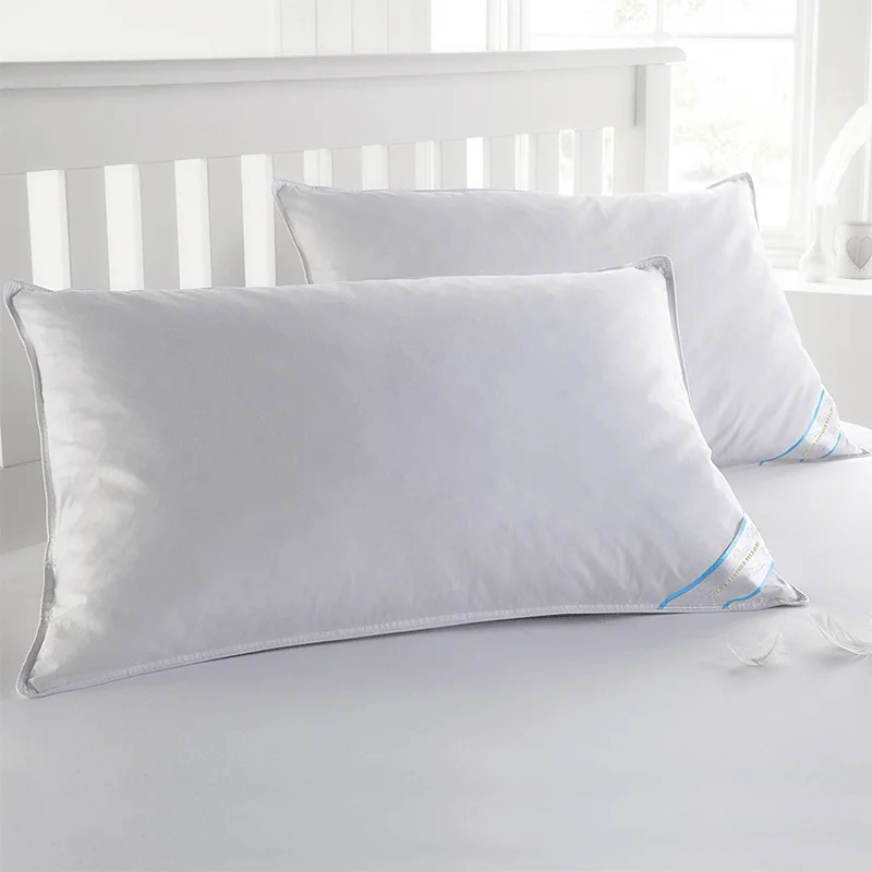 

Комплект из 2 подушек BeautySleep с наполнителем из натурального утиного пера – прохлада и комфорт, охлаждающий чехол и превосходная поддержка для шеи