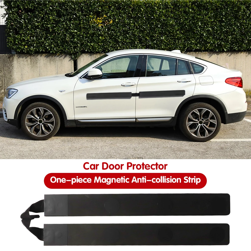 Folding Connected Style Car Door Protector Magnetic Body Side Anti-collision Protection Strip Sticker Decoration Accessories