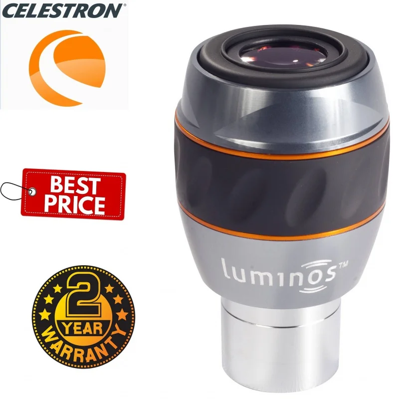 

Celestron Wide 82° 10mm 15mm Luminos Series Eyepiece with Fully Multi-Coated Optics