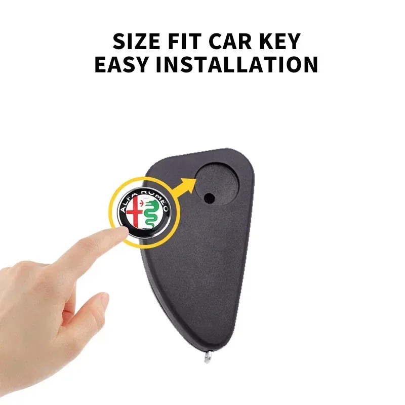 10X 14mm Car Key Badge Sticker Symbol Logo Key Shell Remote Fob Emblem Decal For Alfa Romeo Giulietta Giulia 147  159 156Mito GT
