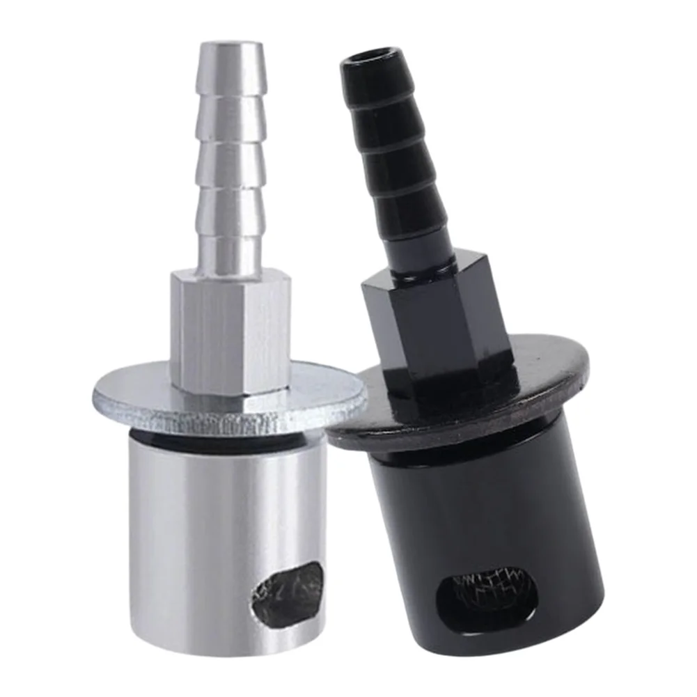 1 Piece Aluminum 5/16 Barbed Fitting With Filter Screen Bracket For Fuel Tank Vent Valve Air Tool Accessory