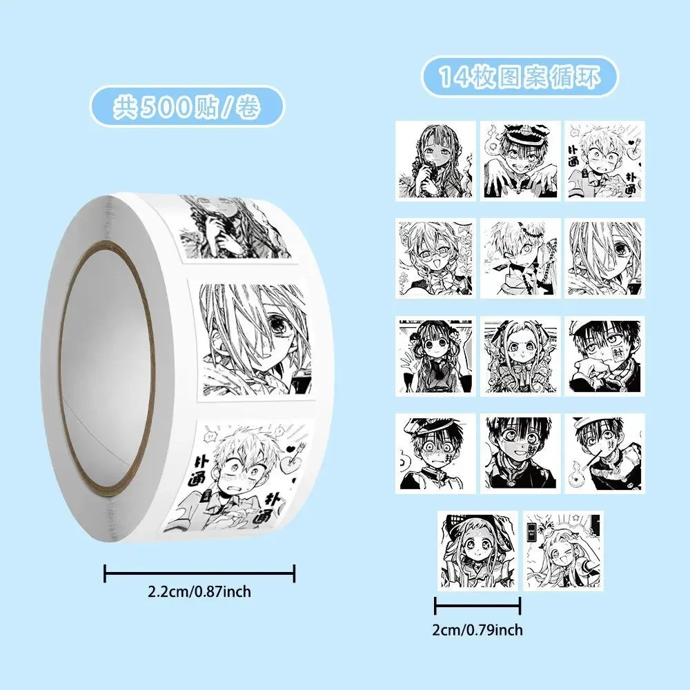 500Pcs/Pack Cute Anime Theme Seal Labels Stickers For DIY Gift Baking Package Envelope Decor