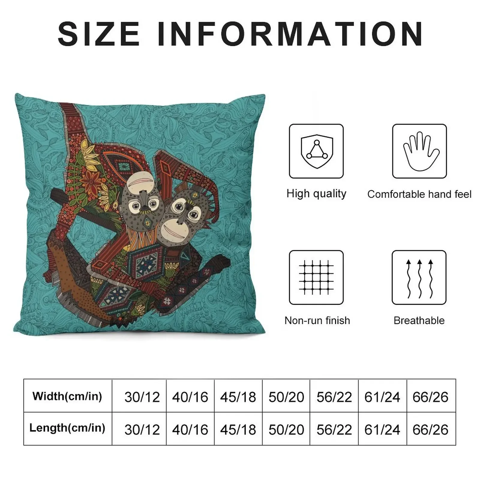 orangutans blue Throw Pillow pillows decor home Sofas Covers pillow