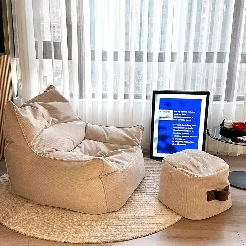 Sofá europeo con bolsa de frijol para perezosos, sofá clásico minimalista para salón, sofá con bolsa de frijol para sala de estar, muebles modernos Perezoso Divano para el hogar