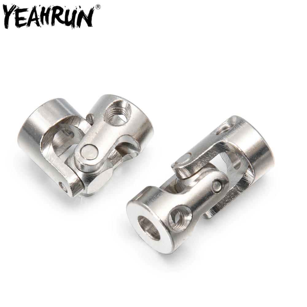 YEAHRUN 2Pcs RC Car Boat Model 3mm 3.17mm 4mm 5mm 6mm 8mm Universal Coupler Joint Coupling Steel Shaft Connector DIY Parts