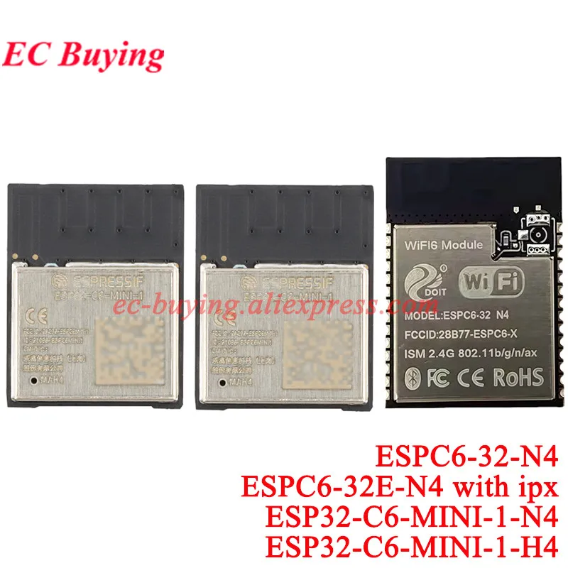 Zdjęcie 3: 20 szt./1 szt. ESP32-C6-WROOM-1 1U N4 N8 N16 H4 ESP32C6 2.4GHz Wi-Fi 6 Ble 5 Moduł Bezprzewodowy Wi-Fi 4MB 8MB 16MB Zigbee 3.0 Thread SPI