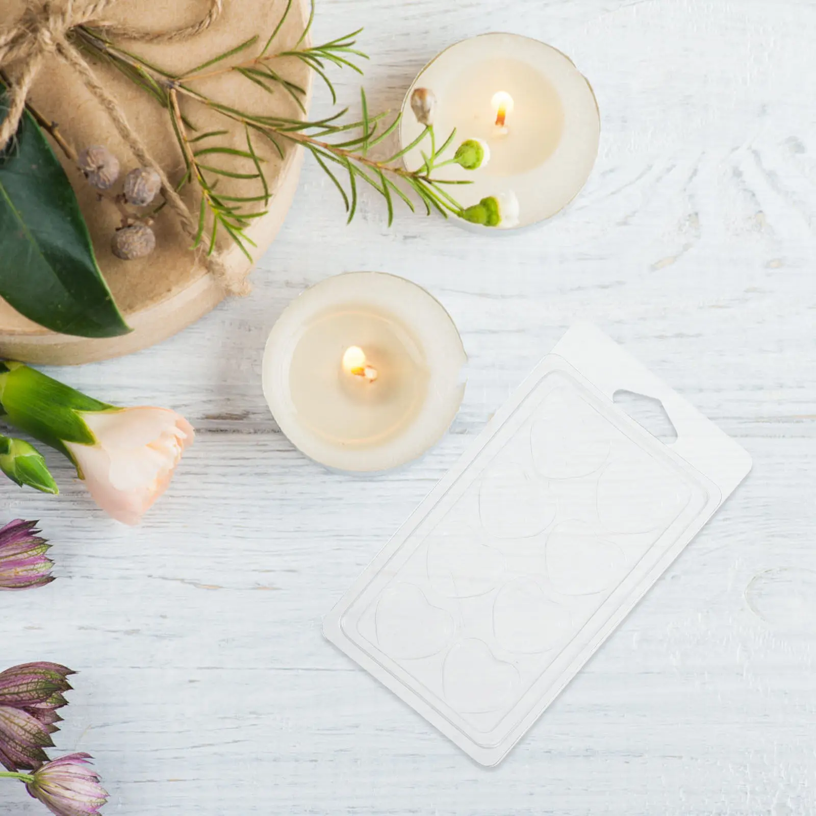 

20 шт. прозрачных пластиковых контейнеров-раскладушек для восковых плиток, 8 ячеек, формы-лотки для восковых плиток DIY, для домашней упаковки тарталеток