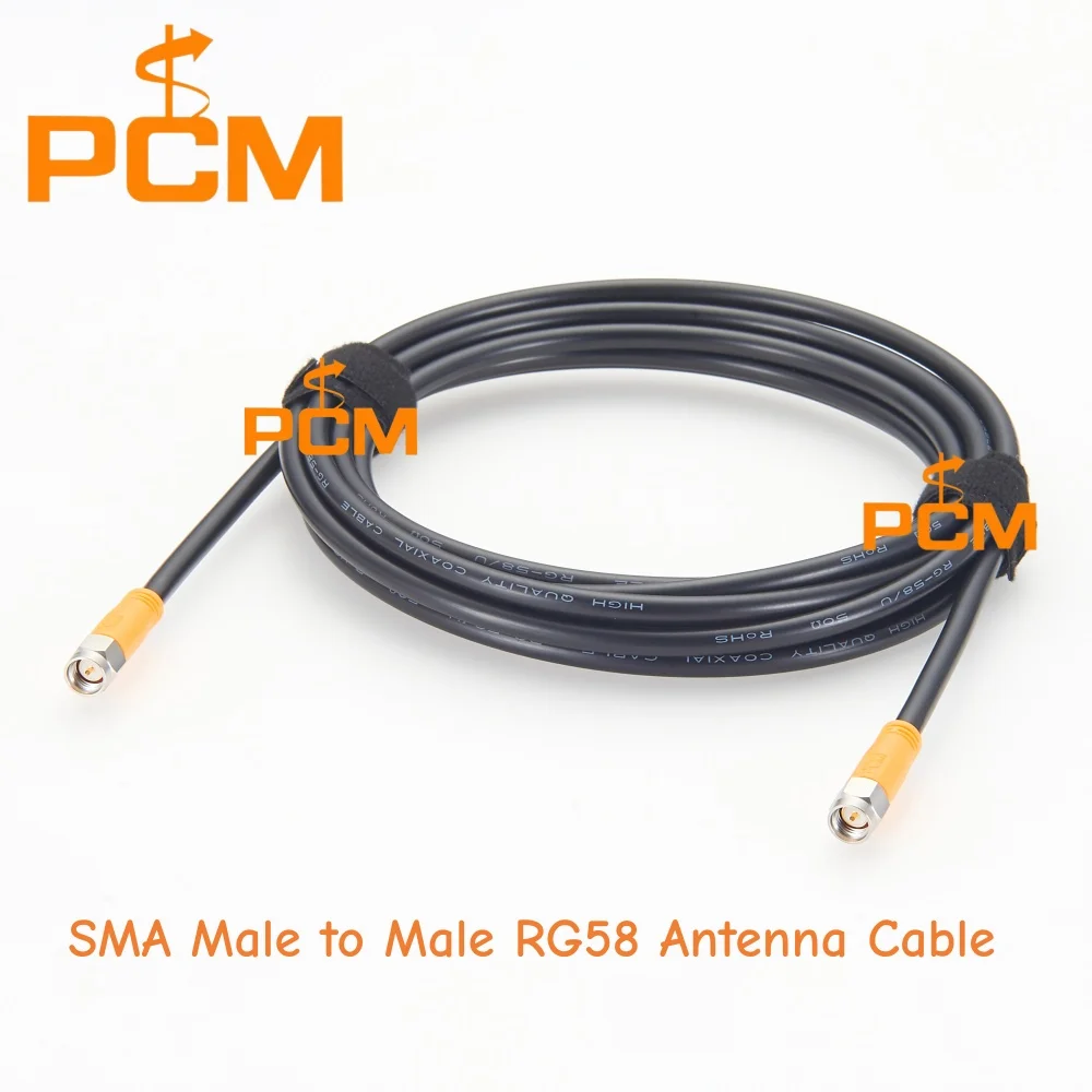 SMA Male to Male RG58 Coaxial Cable RF Antenna Extension Cable for WiFi GPS Router Wireless Communication Equipment