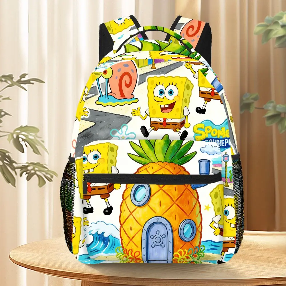 SpongeBob SquarePants Backpack for women, Cartoon Pineapple House Print, Lightweight Travel Backpack with Multiple Pockets - view 5