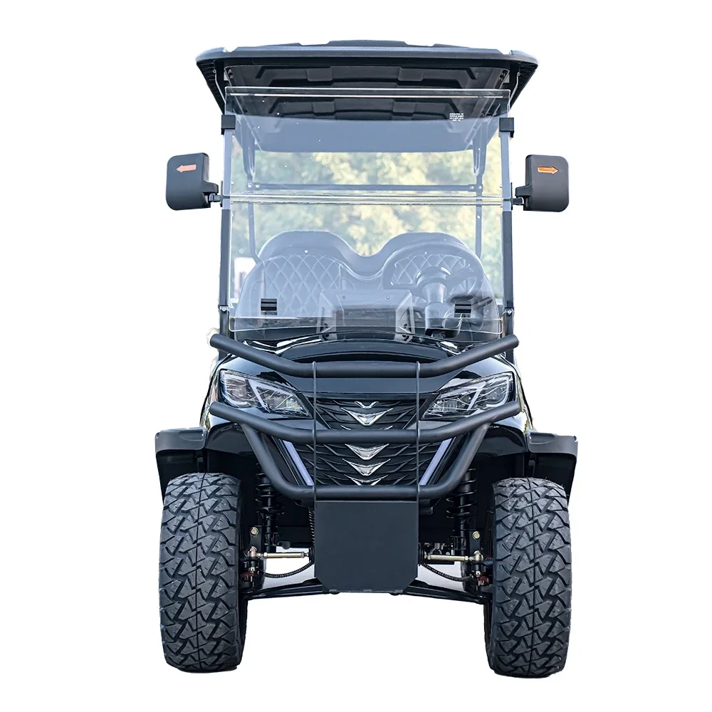 QIFAN 72v Electric Golf Cart 4+2 6 Seater 7.5kw Lithium Golf Kart Off Road Buggy Garden Villa Hunting Golf Cart