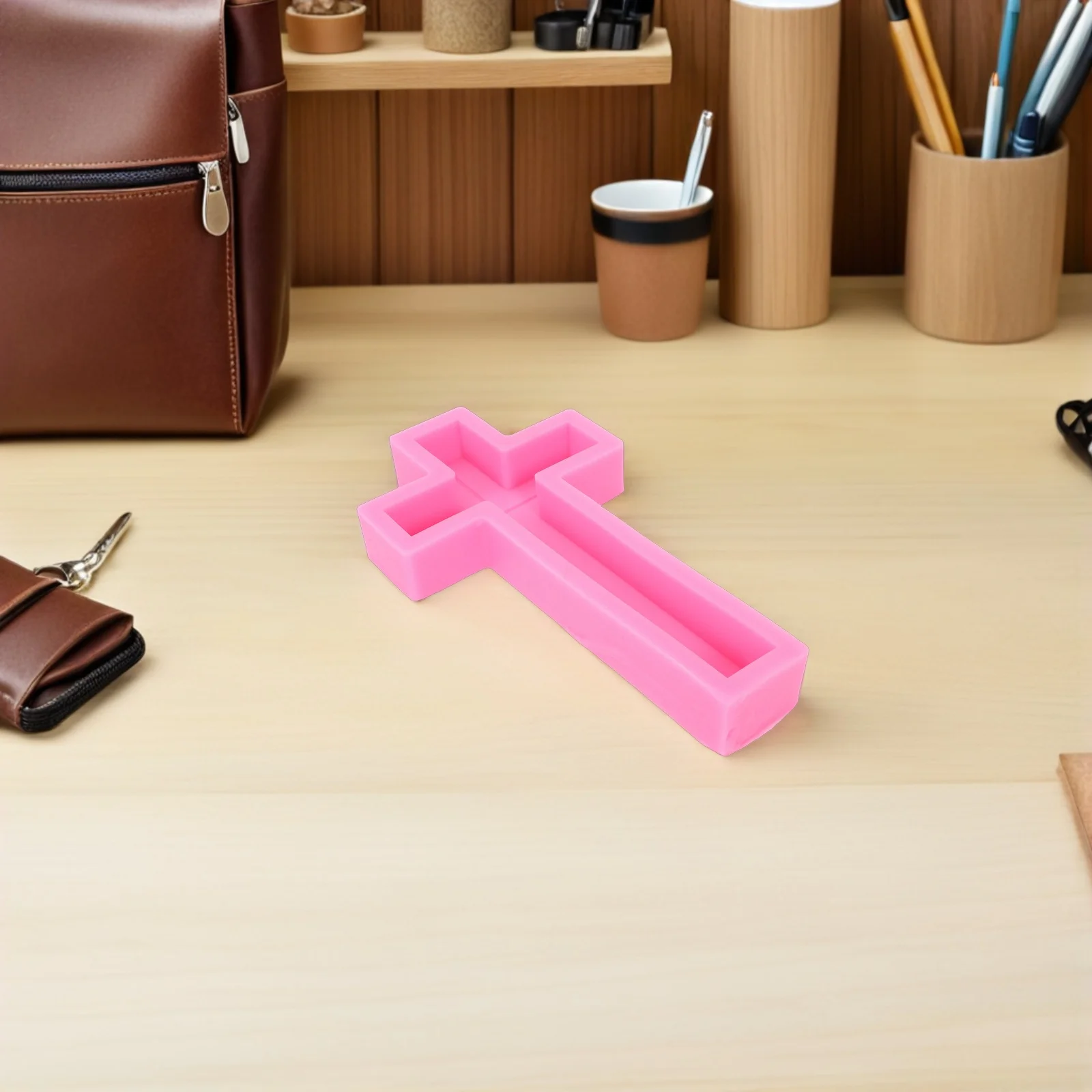 

Jewelry Making Cross Silicone Mold for Resin Craft DIY Pendant Necklace Earring Keychain Religious Decor Accessories