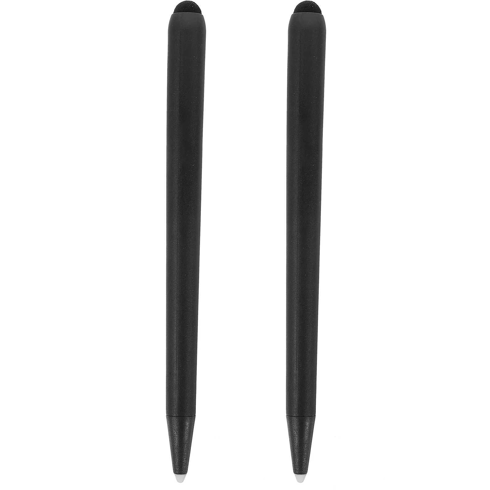 2 Pcs Screen Special Stylus Double-headed Design Handwriting Touch Pen (black Pen) Capacitive White Board Abs