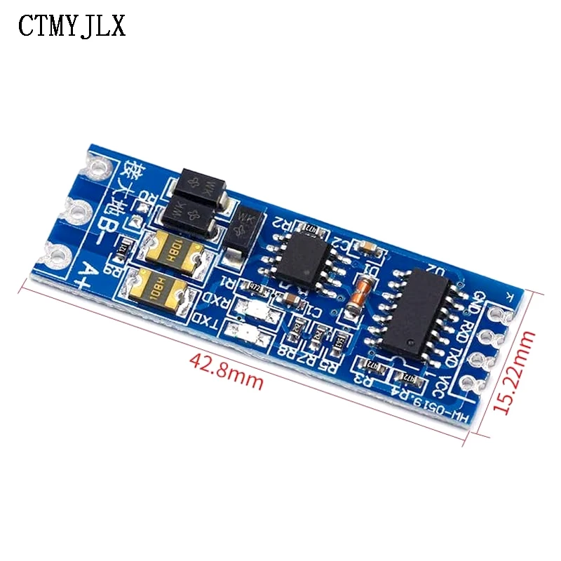 100pcs TTL To RS485 Module Hardware Automatic Flow Control Module Serial UART Level Mutual Conversion Power Supply Module 3.3/5V