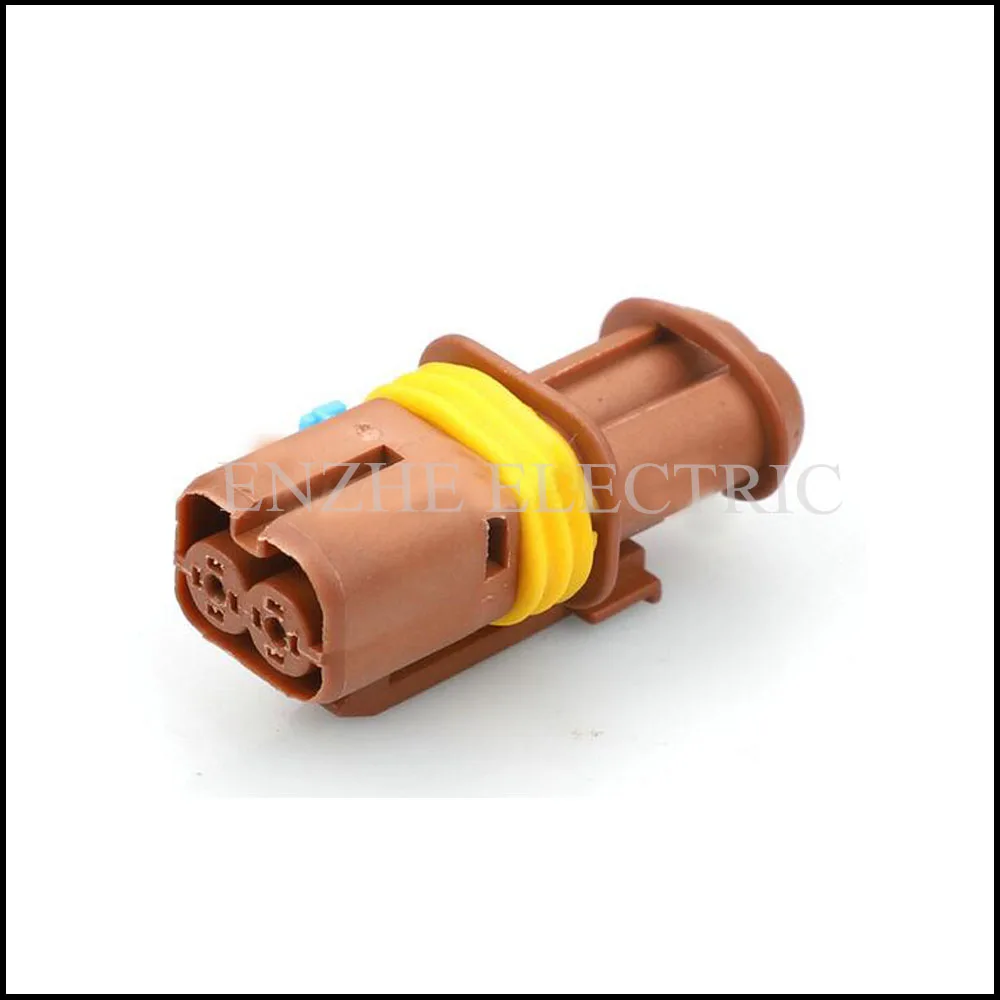 200set DJ7028YC-1.5-21 automotiveWaterproofconnector 2 pin famale male cable Plug socket  Includes terminal seal