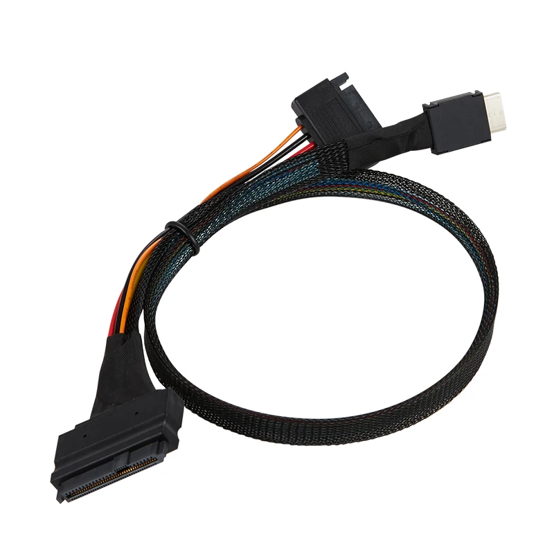 Pcie 4.0 U.2 Nvme Ssd Adapter Uitbreidingskaart Pci Express 4X Om SFF-8612 Riser Card Board W/SFF-8611 om SFF-8639 Verleng Kabel