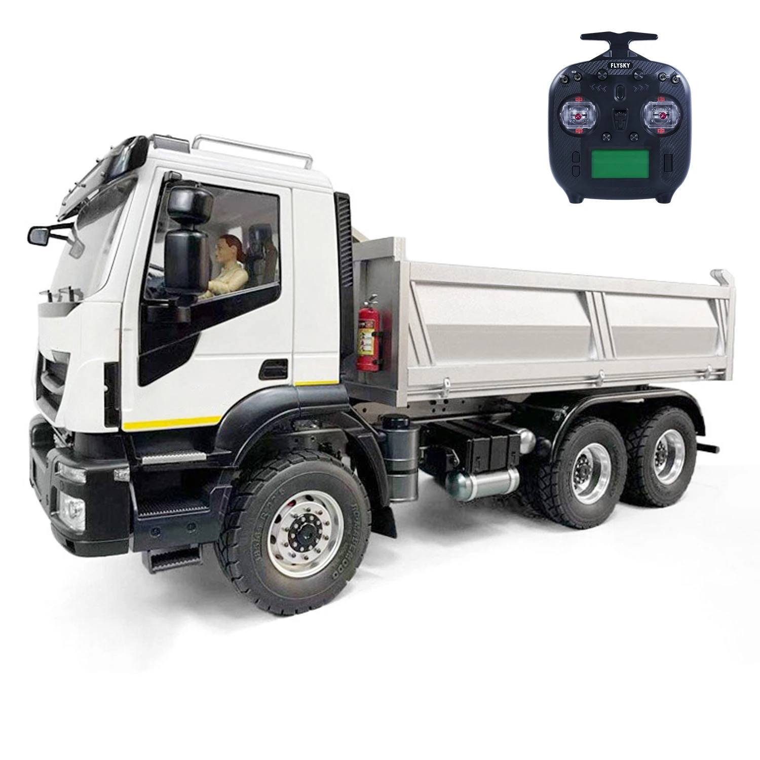 

6x4 1/14 RC гидравлический самосвал, оси с ЧПУ, металлический самосвал с дистанционным управлением, игрушечный автомобиль, собранная окрашенная модель, двигатель ESC TH23188