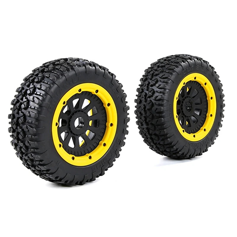 2Pcs Wasteland ยางและชุดดุมล้อสําหรับ 1/5 Hpi Km Baja 5 S/SLT/V5 LOSI 5IVE T Rc รถอะไหล่ - 180X70 มม.