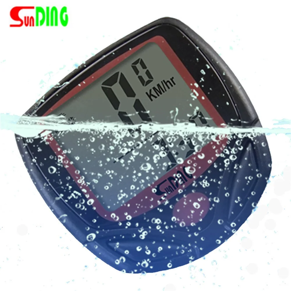 Sunding Digital 75g Wired Bicycle Computer Waterproof Bike Speedometer Stopwatch Cycle Cycling Odometer LCD Bicycle Accessories