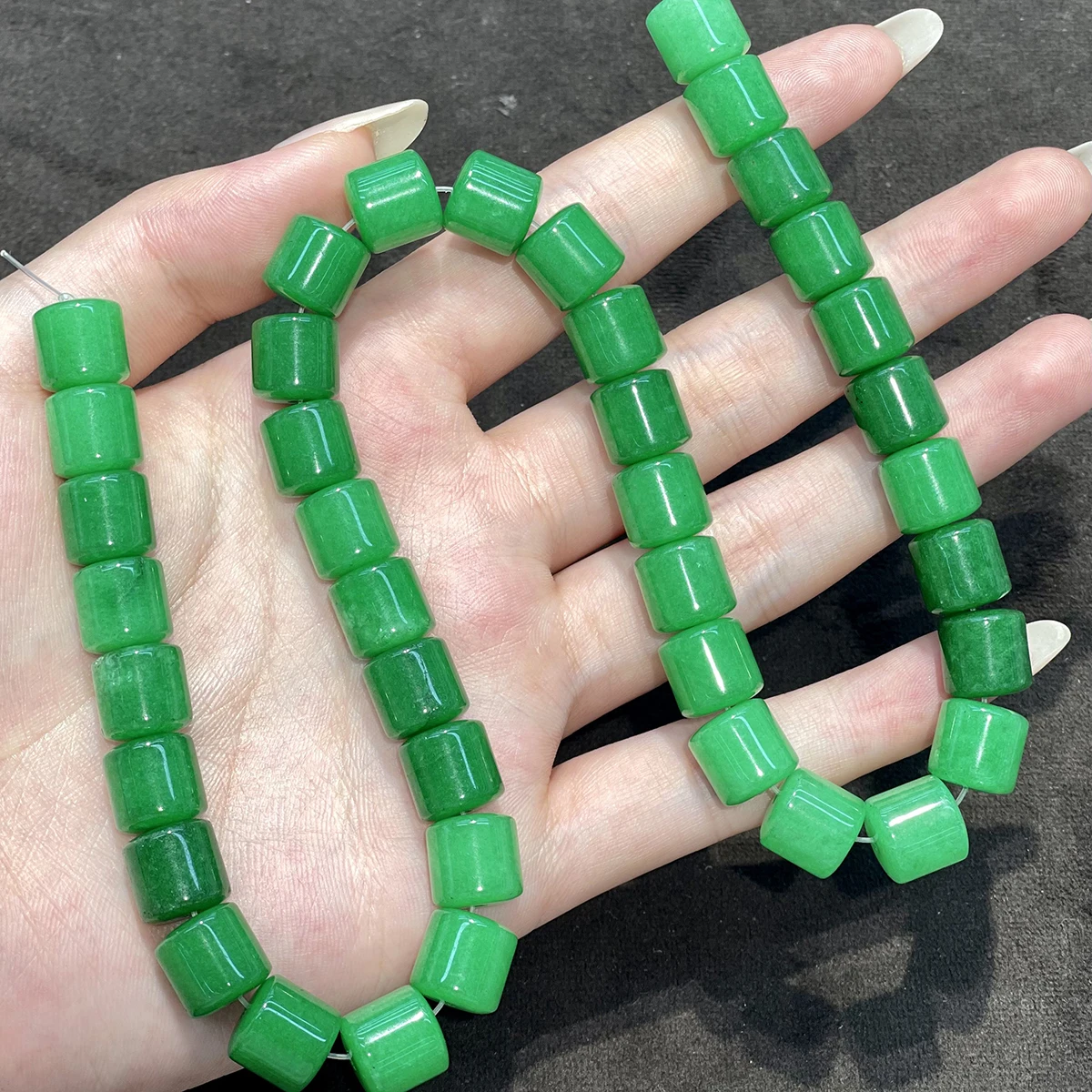 40 Stück 10mm Halbfertige Fassförmige Perlen Natürliche Kristallperlen für Schmuckherstellung DIY Halsketten Armbänder und Accessoires – Detail 20