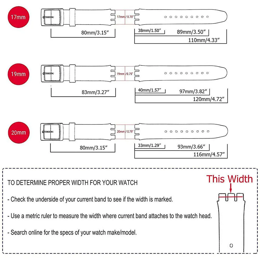 Rubber Strap for Swatch Colorful Sports  Band Replacement Wrist Bracelet 16mm 17mm 19mm 20mm Silicone WatchAccessories