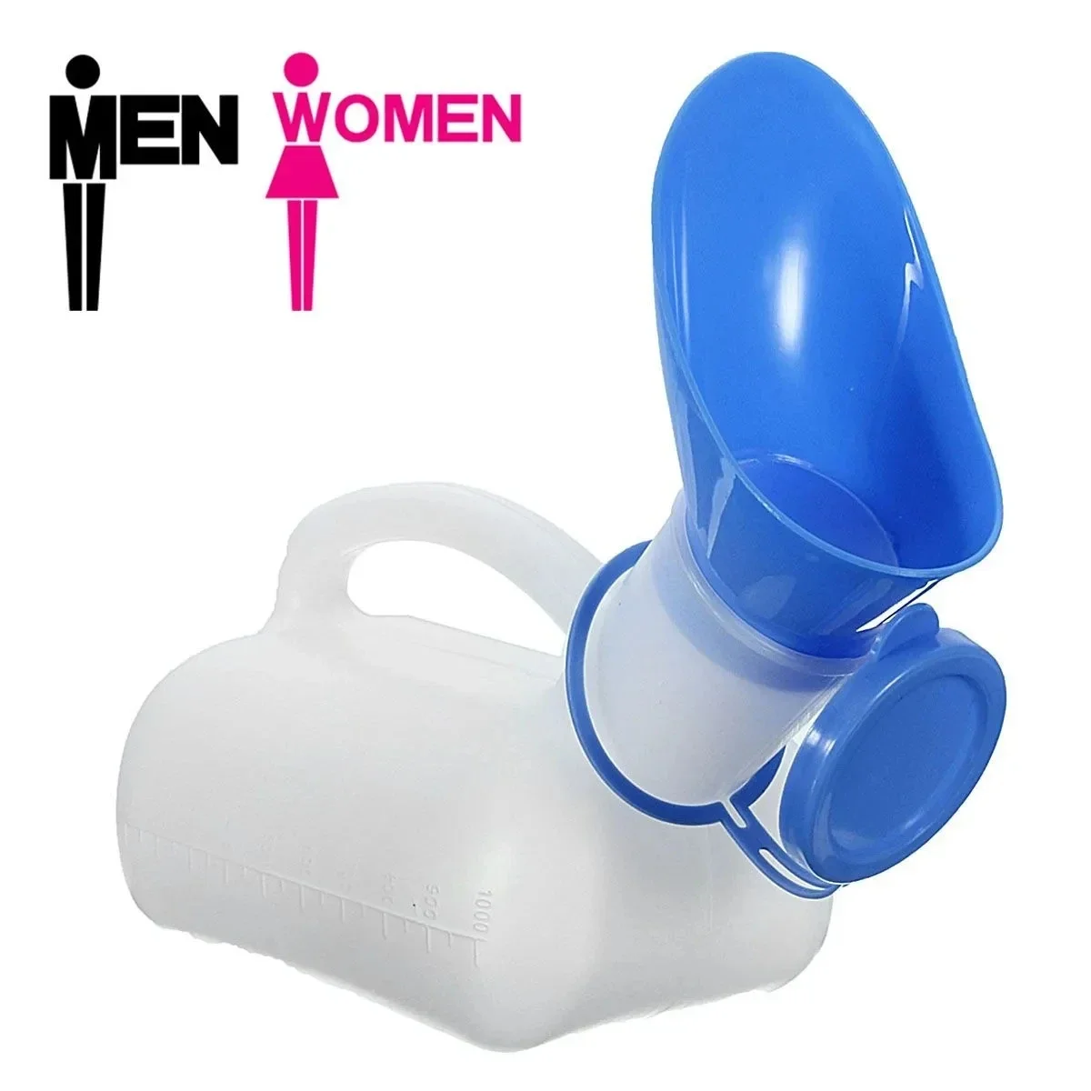 Orinal portátil de 1000 ML para hombre y mujer, urinario para viajes, barcos de Camping y exteriores, Producto popular
