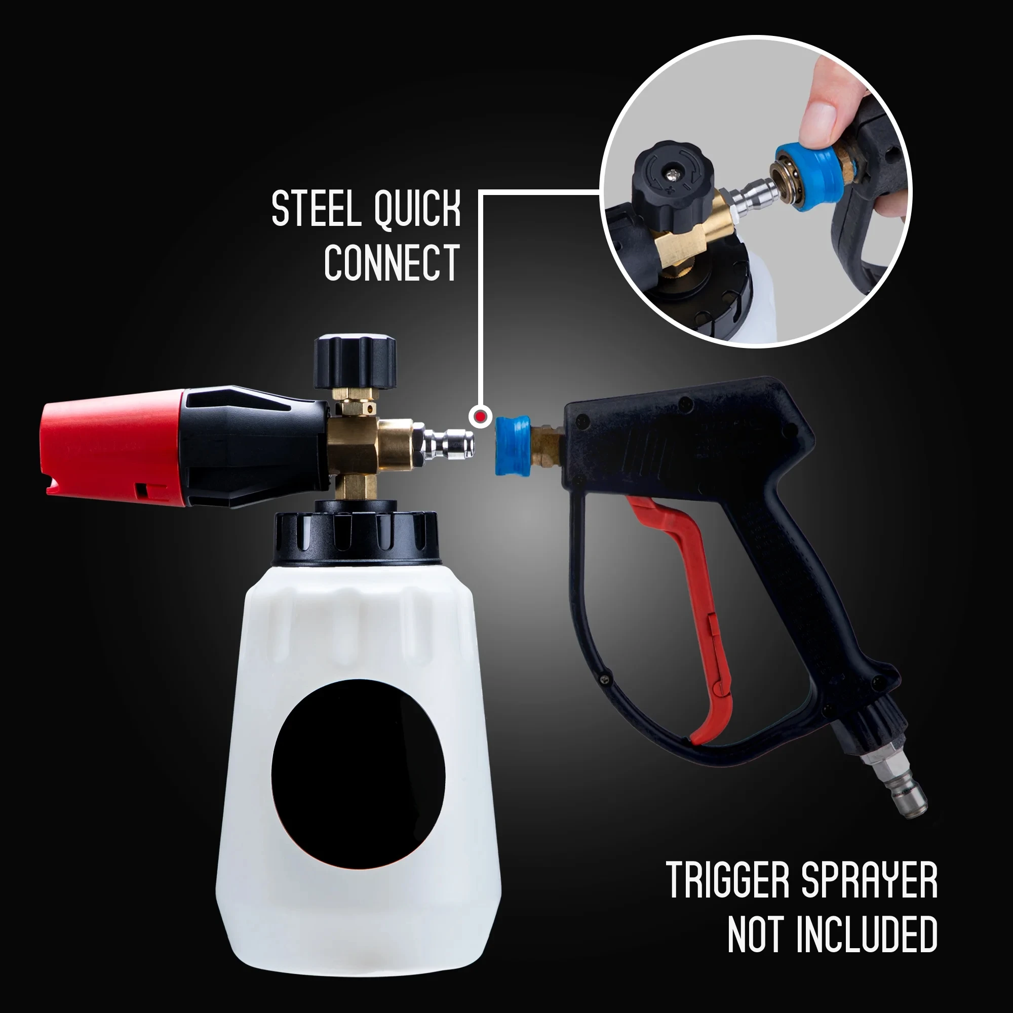 (عبوتان) زجاجة غسالة الضغط المدفوعة الرغوية الاحترافية سعة 32 أونصة