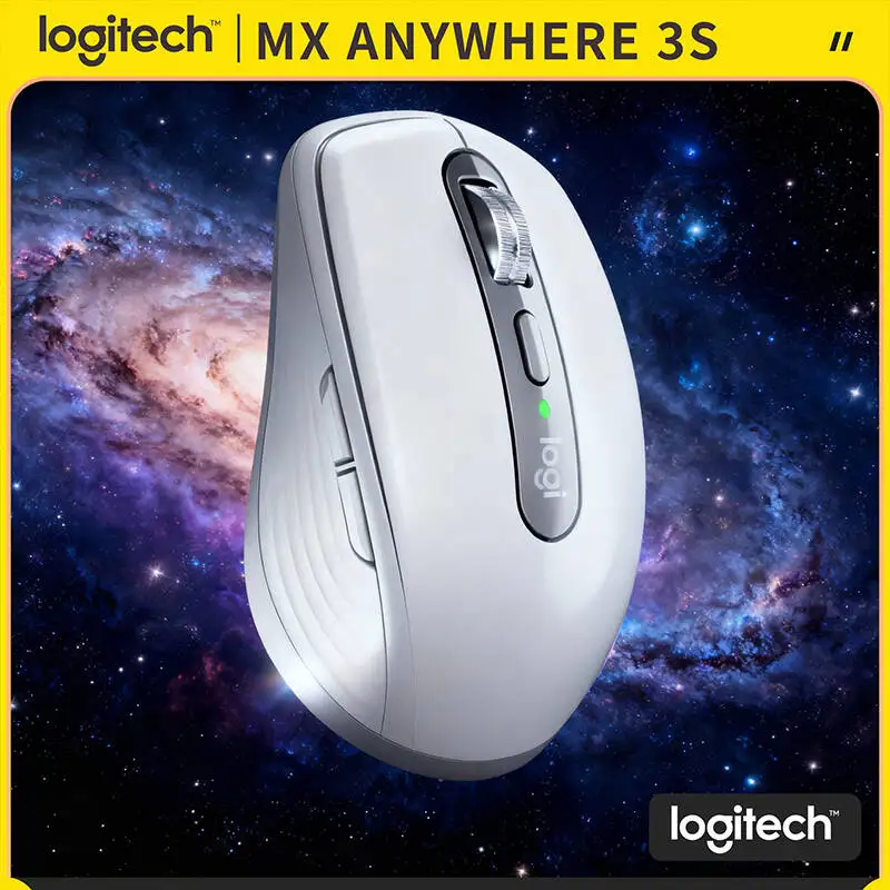 

Precision Logitech MX Anywhere 3S Mouse - 8K DPI, Hyper-Scroll, Silent Click, USB-C Charging for Office & Travel
