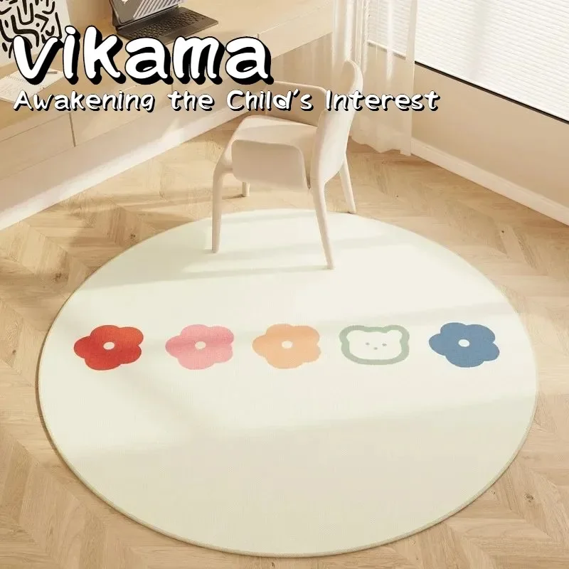 

Круглый противоскользящий коврик для стула — ковер для вращающихся офисных стульев, защита для паркетного пола, коврик для стола и учебы