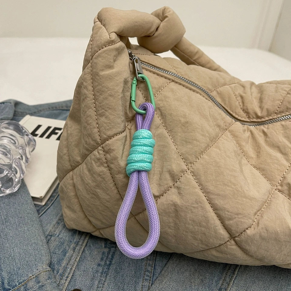 Large Capacity Oxford Shoulder Bags For Women Solid Simple Korea Cloth Crossbody Bags Classic Soft Plaid Black Casual Totes