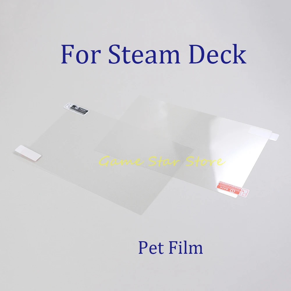 

100 шт., защитная пленка для экрана HD PET, пластиковая пленка для Steam Deck, аксессуары для игровой консоли