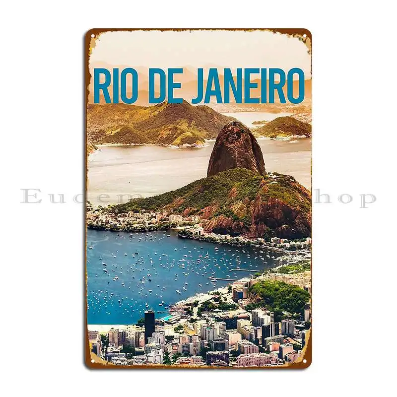 rio de janeiro Metal Sign Decoration Living Room Bar Design Party Tin Sign Poster