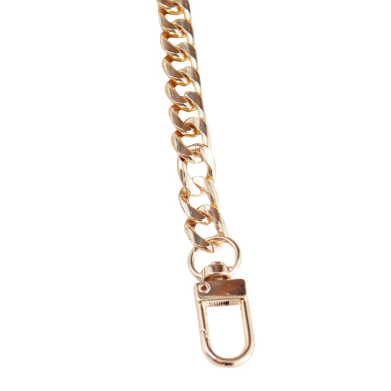 Correa de hombro de repuesto de cadena plana de Metal con hebillas para mujer, accesorios de bolso, correa de cadena de monedero de ancho, 40-2023 cm, novedad de 120