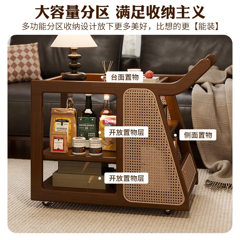 Тележка, боковой шкаф для дивана, хранилище, гостиная, вагон-ресторан, передвижной журнальный столик