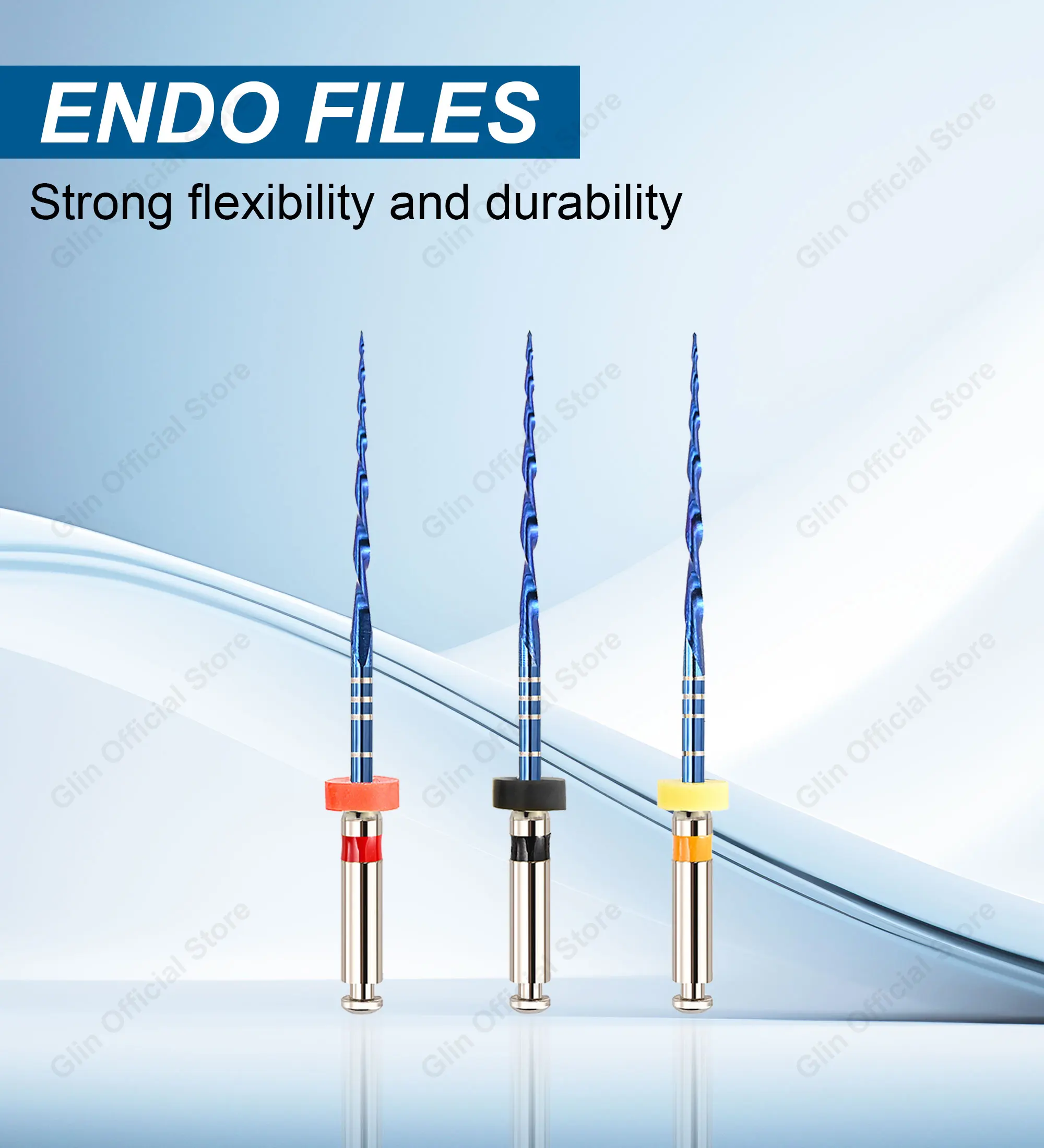 Glin Blue Heat Activation Files Endo Reciprocating NITI File Dental One Files Dentistry Endodontic Instrument