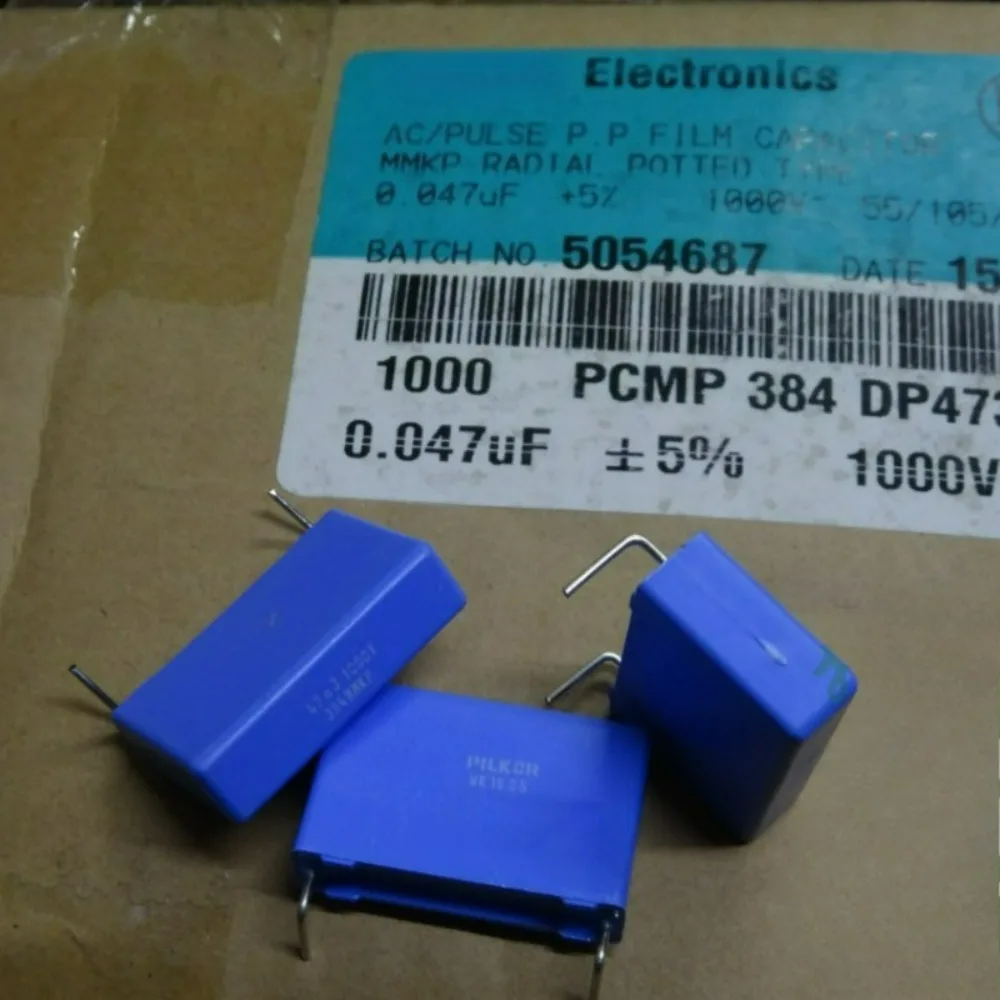 5pcs/lot MKP384 0.047uf 1000V 47nF 473 J Brand New 22mm Film Capacitor (Custom Leads) PCMP384DP473