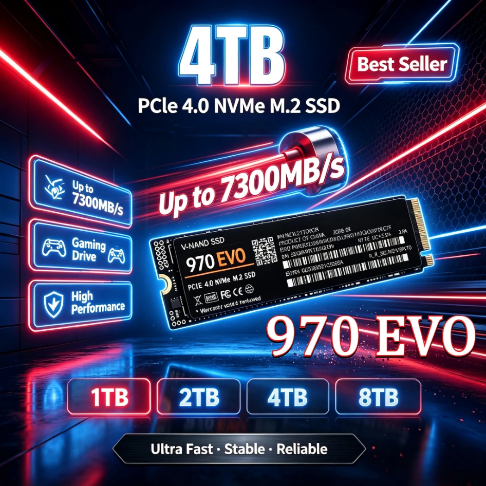 Internal 970 EVO M.2 2280 NVMe PCIe 3.0x4 SSD 500GB to 4TB solid state drive for laptop desktop OEM package low power