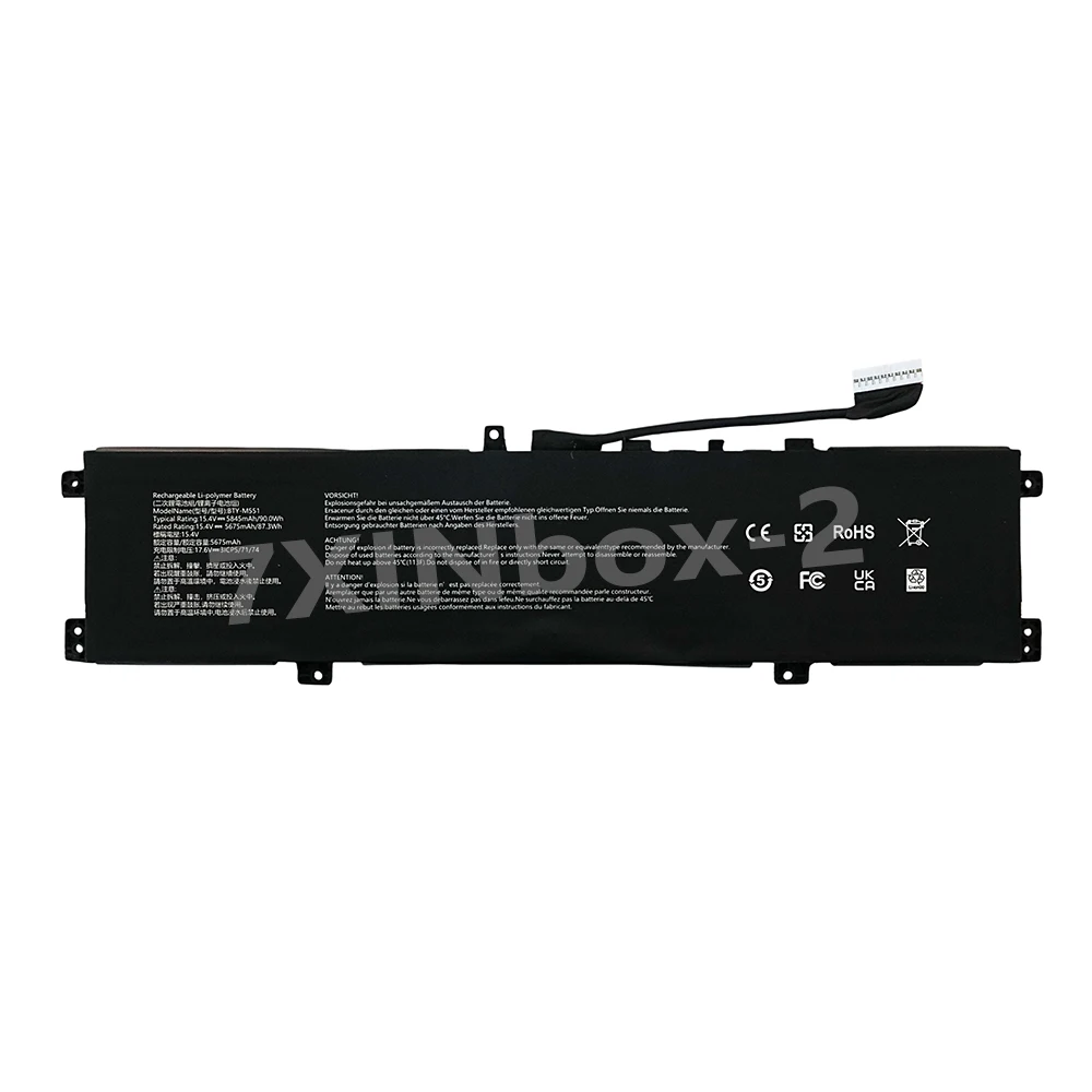 BTY-M551 15.4V 90Wh 5845mAh Laptop Battery For MSI Vector 16 HX A13VHG A13VIG A14VFG A14VGG A13V GP68 Brand new