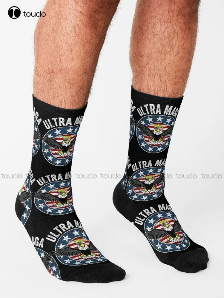 Ultra Maga Socks Cool Socks Personalized Custom Unisex Adult Teen Youth Socks 360° Digital Print Custom Gift New Popular Casual