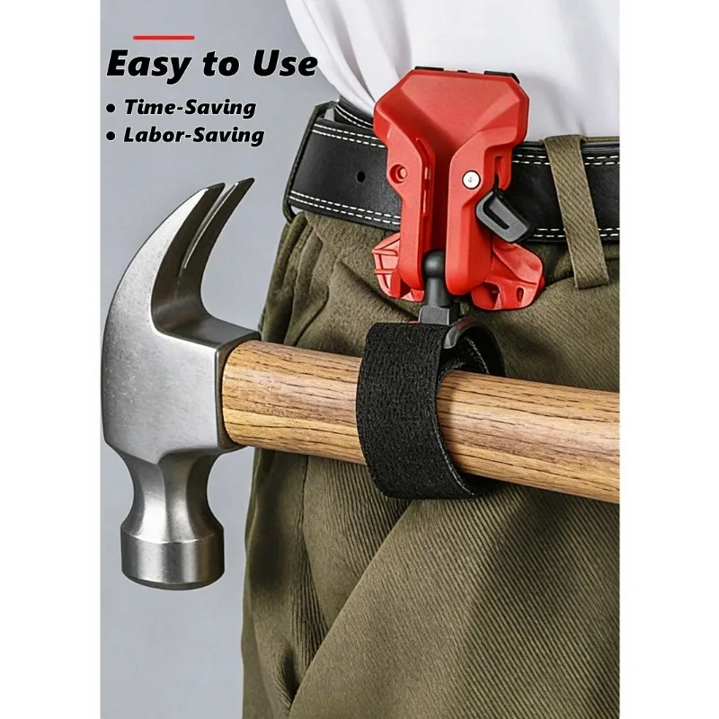 High-Hardness Self-Locking Drill Holder with Belt Clip Quick Release Power Tool Waist Holster Thickened Portable Storage