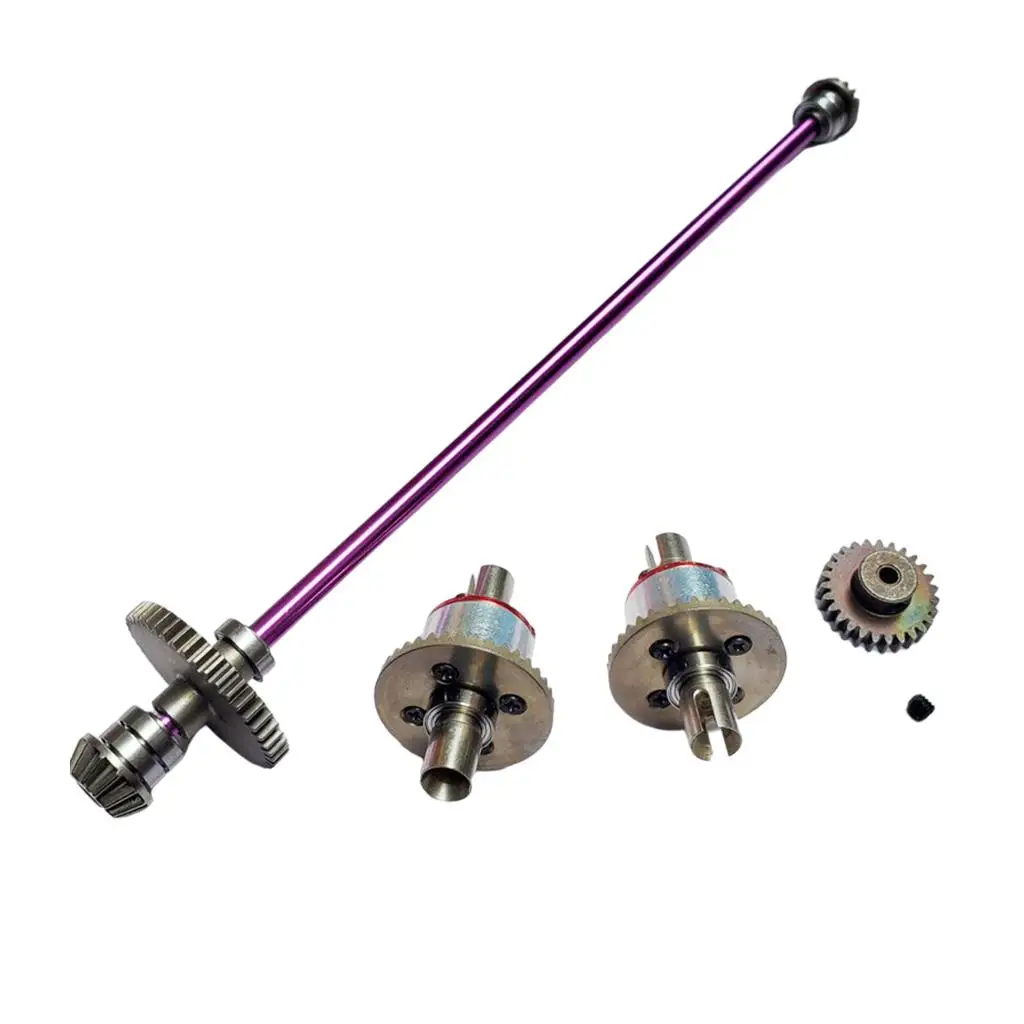 Metal Reduction Central Axle Drive Shaft Differential Kit Set for 144001 1/12 124018 Spare Upgrade accessories