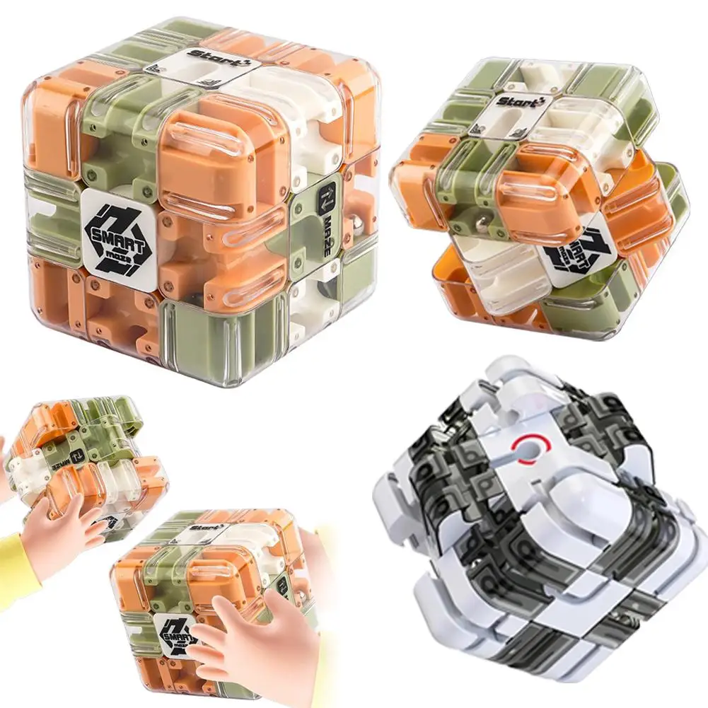 3d labirinto cubo mágico brinquedos inquietos crianças labirinto quebra-cabeça criativo inteligência cubo pensamento lógico anti estresse brinquedos educativos