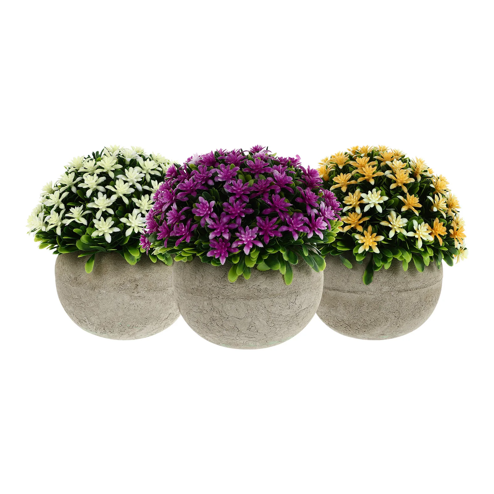 3 قطعة وعاء لب الورق نبات بونساي الاصطناعي بوعاء زخرفة محاكاة اناء للزهور سطح المكتب ديكور غرفة مكتب المنزل