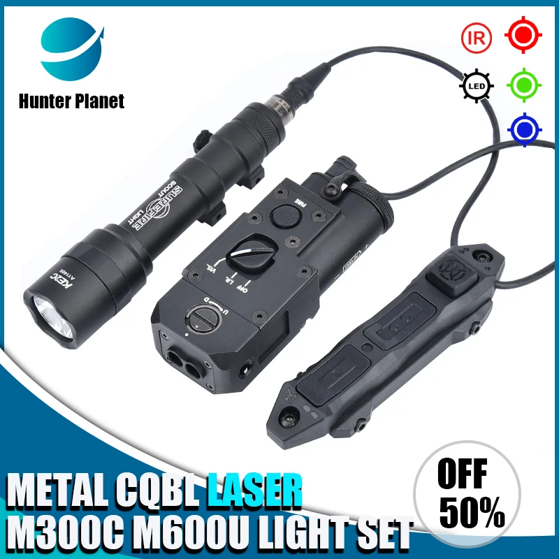 

Tactical Airsoft Metal CQBL1 Red Green Blue Dot pointer Indicator IR Aiming Sight Surefir M300C M600U Hunting Weapon Flashlight