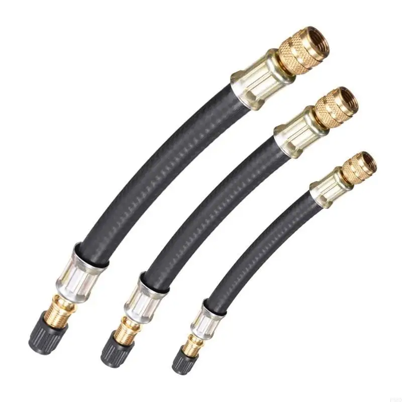 

3 Pack Tire Valves Extender Tubes Suitable for Quick Inflation on Car Motorcycles and Bicycles in Three Different Sizes