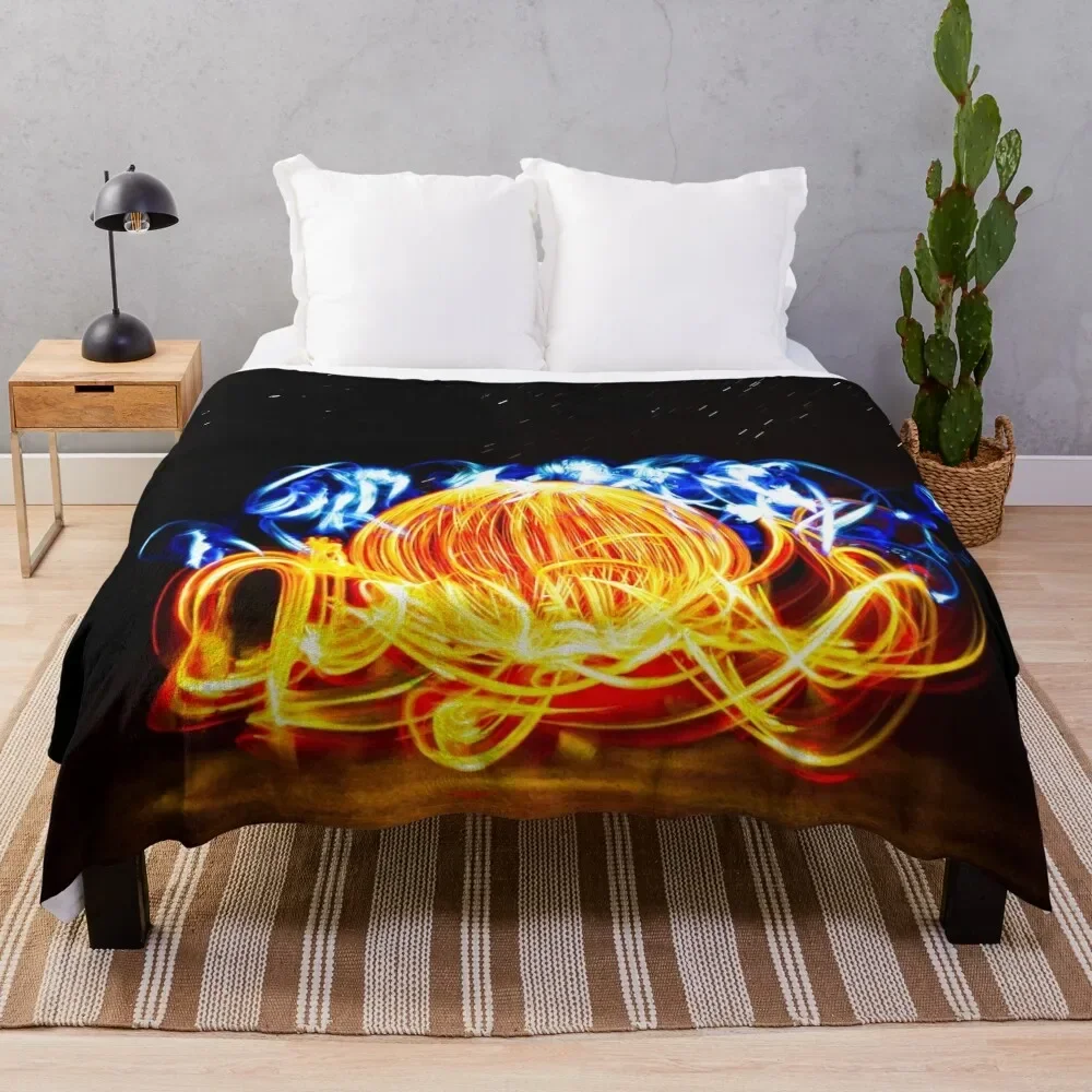 

Ball of Fire meets Flinders Ranges Throw Blanket Bed Fashionable for babies Furry Blankets