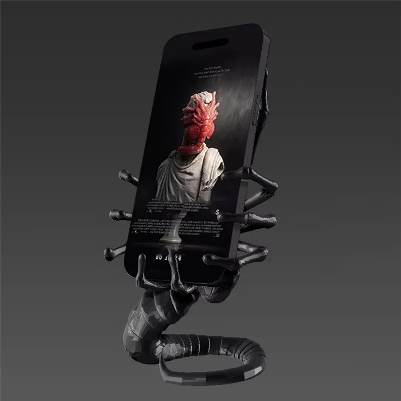 Cool Mobile Phone Holder 3D Printed Anime Style For Desktop Decoration Phone Holder Accessory Figure Gift